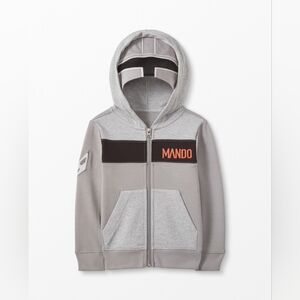 Hanna Andersson Star Wars French Terry Hoodie Mandalorian Size 130 8